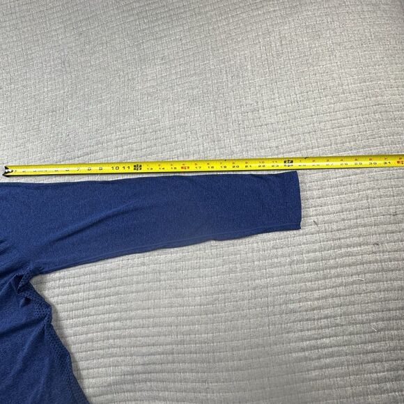 FIGS Seamless Shirt Men L Blue Underscrub LS Nurse Medical Stretch Wicking - Picture 4 of 7